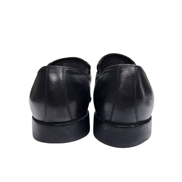 Monte Rosso Mens Lucca Nappa Leather Loafers Size 10.5 Black Leather Italy Dress - Picture 6 of 10